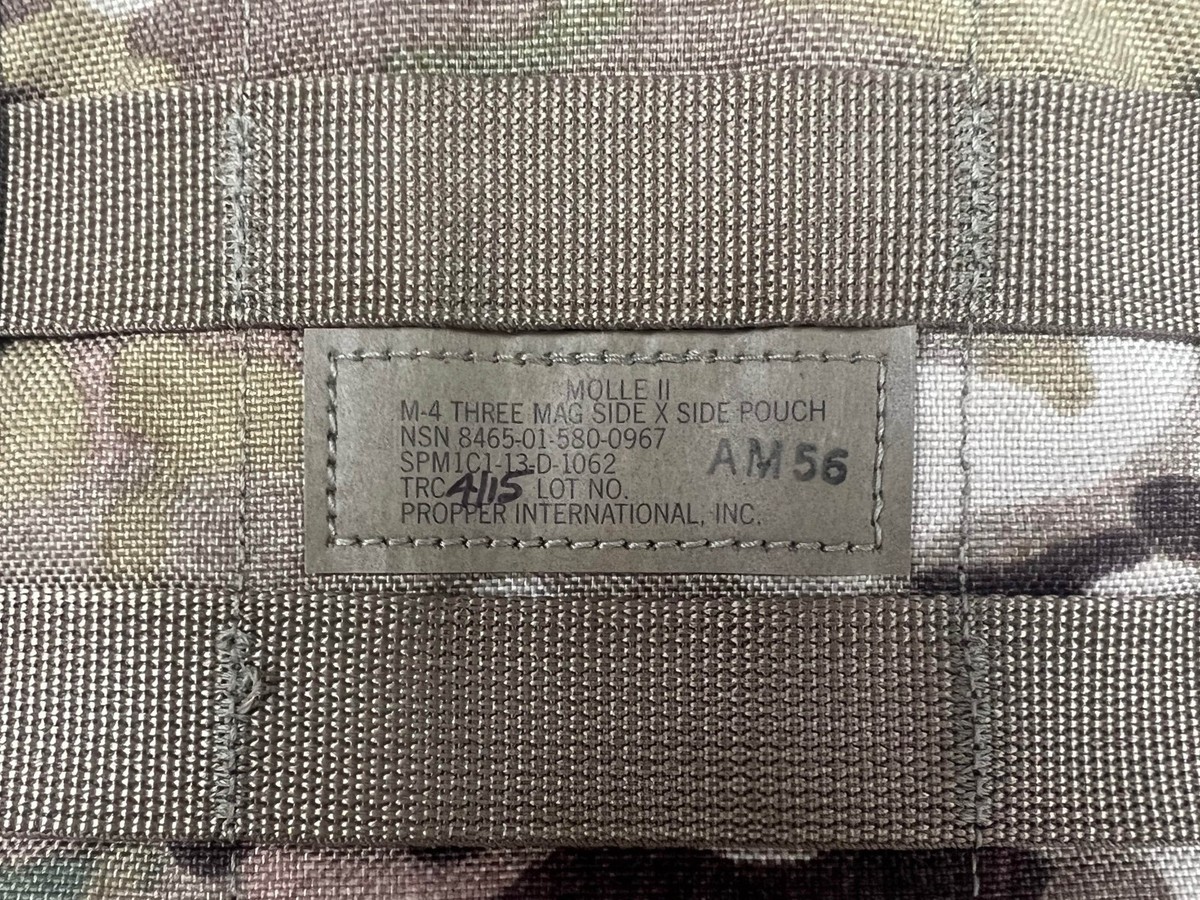 Tag Molle Triple Shingle And Pistol Magazine Pouch For Military Law Enforcement
