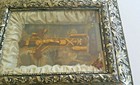 Antique Religious Frame Crucifix Shadow Box c.1877 THY KINGDOM COME Christian — photo 5