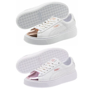 basket plateforme puma blanche femme