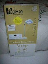 Adesso boom Box iLamp Model 5800 White New