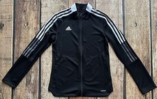ADIDAS PRIMEGREEN AEROREADY TRACK JACKET WOMENS SMALL BLACK EXCELLENT CONDITION