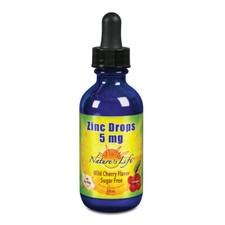 Nature's Life Liquid Zinc Drops 5mg  Cherry  60 Servings, 2 fl oz