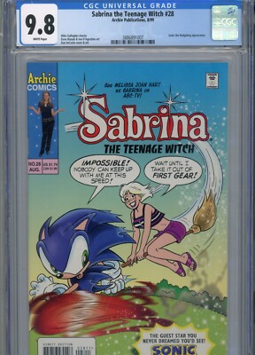 SABRINA THE TEENAGE WITCH #28 MT 9.8 CGC WHITE PAGES SONIC APP