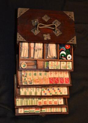Jeu De Mahjong Vintage Met Games - 152 Pièces - Années 1920 - Très Rare