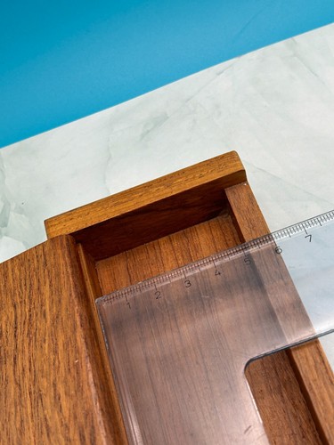 Caja de madera vintage para almacenamiento multiusos (lápices, palillos, etc.) - Imagen 11 de 12