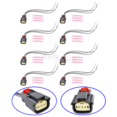 8X Ignition Coil Connector Plug Cable Wire For Ford V6 V8 Flex F150 3.5 3.7 5.0L