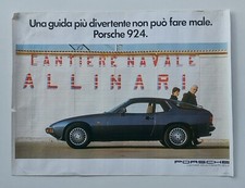 Porsche 924 1980s Original Press Vintage Poster
