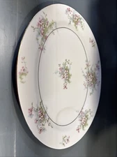 Theodore Haviland New York Apple Blossom Platter With Meat Well 13.5"