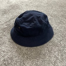 Newhattan Bucket Hat Adult Small / Medium Navy Blue Cotton Sun Cap Wide Brim