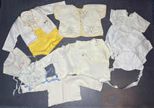 Vintage 1960s Boy Unisex Summer Clothing Romper Shorts Outfits Christening Bibs