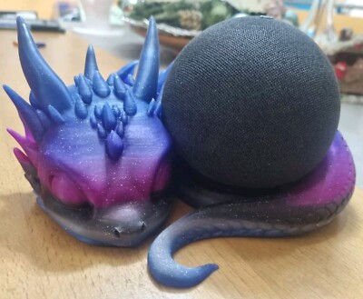 Drache Alexa Echo Dot | Babydrache Halter | 4. + 5. Generation SPEZIAL GALAXY