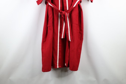 Vtg 70s Streetwear Mens One Size Rayon Blend Short Sleeve Belted Bath Robe USA - Picture 4 of 11