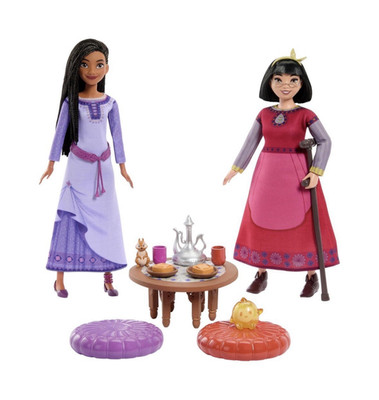 Mattel Disney s Wish Asha & Dahlia Best Friends Tea Time Playset, NEW