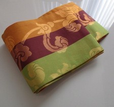 Kimono Obi Green Gold Brown Yellow Beautiful Colors Used Japan