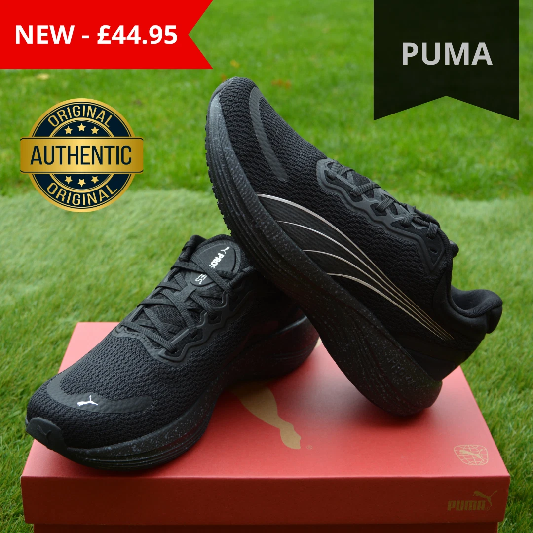 Puma Scend Pro Running Shoes Trainers Shoes New Black Sizes 8 8.5 9 10 11
Opens in a new window or t