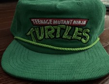 Teenage Mutant Ninja Turtles TMNT Green Corduroy Rope Snapback Hat