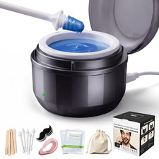 Nose Wax Kit Men, Nose Hair Removal Wax Kit with 100G Wax Beans 40 Applicator