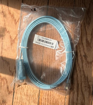 6ft Rollover Console Cable for Cisco RJ45 Male to DB9 Female 72-3383-01 - Blue