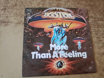 G'TEED barry goudreau hand signed MEGARARE 1970s Boston More Than A Feeling 45