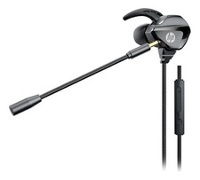 HP DHH-3113 3.5mm Wired Gaming In-Ear Earphones Headphones With Mic Black