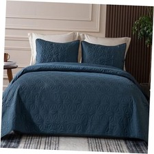 Twin Quilt Bedding Set, Soft Bedspreads Quilts Twin XL Size Twin 68"x88" Navy