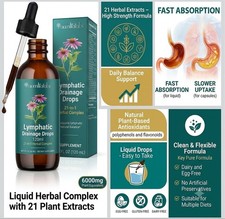 Acentialabs Lymphatic Drainage Drops Herbal Cleanse for Lymph Wellness 120ml