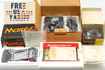 ⏯️ Rare Box Fullset [MINT] Mamiya Universal Press Body Grip
