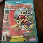 Paper Mario Color Splash  (Nintendo Wii U, 2016)