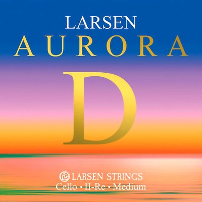 Larsen Strings Aurora Cello D String 44 Size, Medium