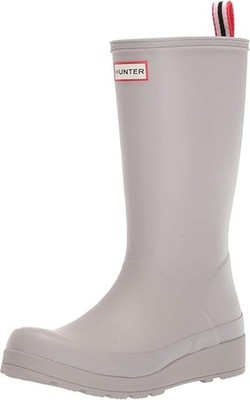 Hunter Original Women's Play Tall Comfort Pull On Rain Boots Zinc Gray Size 10