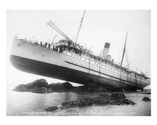 S.S. PRINCESS MAY SHIP WRECK ALASKA PHOTOGRAPH PHOTO PRINT