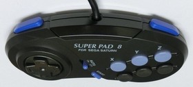 Sega Saturn Controller with Rapid Fire & Slow Function, Multi-Button Support