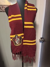 Harry Potter Gryffindor knit Scarf Maroon and Gold