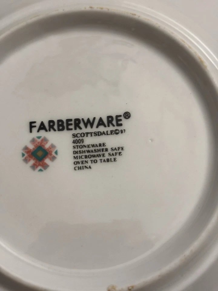 Platos de colección Farberware 1997 Scottsdale #4009 gres tamaños 6,5 "7,5" 10,5" Foto 4 de 4