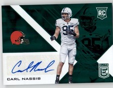 2016 Panini Donruss Elite Green Autographs Carl Nassib RC #CN CLE