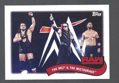 2018 Topps Heritage WWE Tag Teams and Stables #TT-6 The Miz & The Miztourage AEW