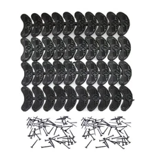 20 Pairs(40 Pcs) Rubber Shoes Heel Taps Tips Repair Pad Replacement for Boots