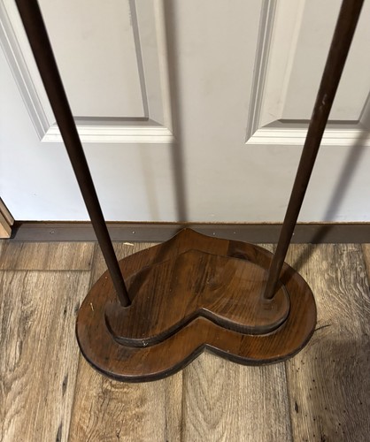 VTG Handmade Wood Heart Shaped Quilt Blanket Rack/Stand Country Cottage - Picture 3 of 4