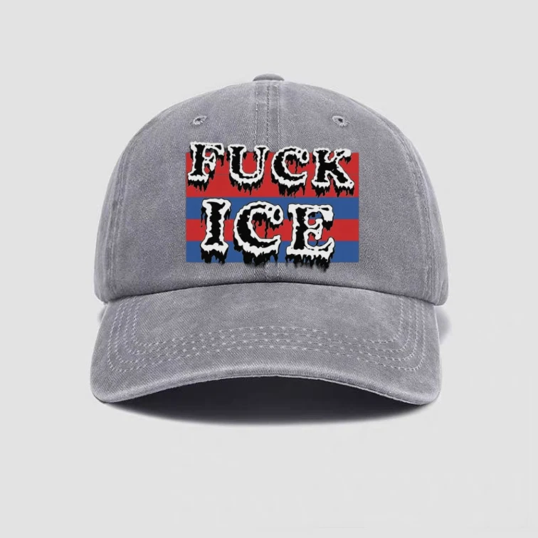 Fck ICE Hat  Baseball Cap Dad Hat Unisex