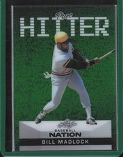 2025 Leaf Baseball Nation Pure Hitter Green Speckle 4/5 #PB-1 Bill Madlock MINT