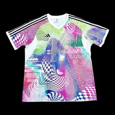 Adidas Jeremy Scott Jersey Mens Size Large White Pride Tiro Soccer