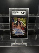 2024 Topps Finest UFC Carlos Ulberg Gold Shimmer On-Card Auto /39 SGC 9.5 