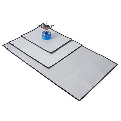 Feuerfeste Bodenmatte für BBQ Holzkohlegrill 105 cm schützt Terrasse und Rasen
