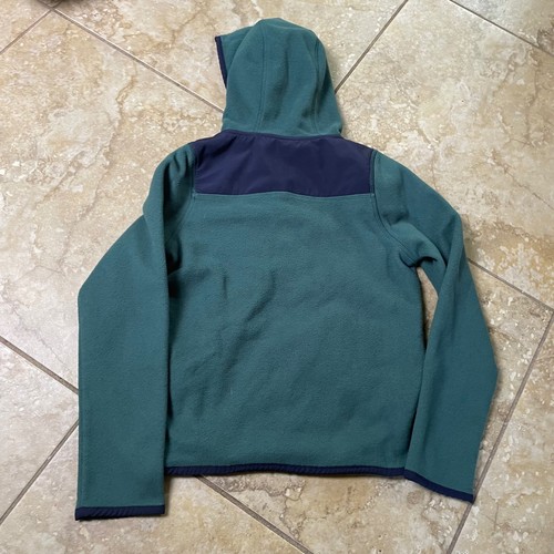 Sudadera con capucha polar Vineyard Vines cremallera cuarto azul azulado niños talla 7 - Imagen 4 de 6