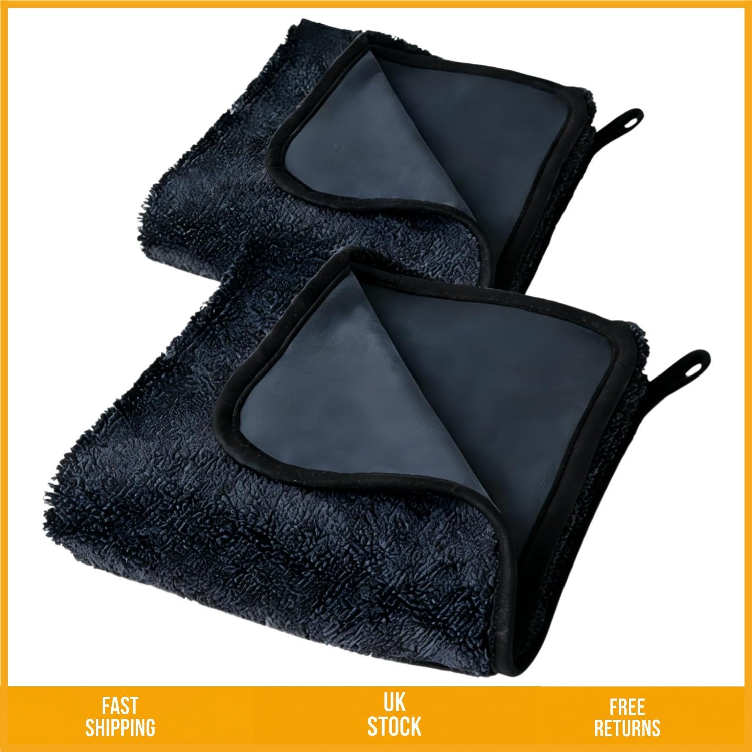 Super Absorbent Lint Free Magic Microfiber Cleaning Cloth Towel 40x40cm 2 Qty