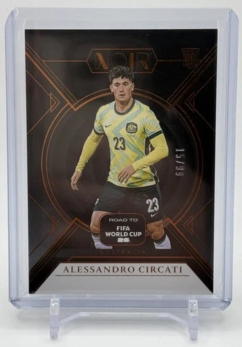 2026 Panini Noir Road To World Cup Alessandro Circati Australia Bronze 15/99 RC