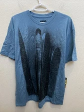 Hang Ten Men's XL Short Sleeve Crew Neck T-Shirt Blue Cotton Surf NWT