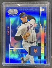 2003 Leaf Certified Materials Tom Glavine Mirror Blue #/50 Mets