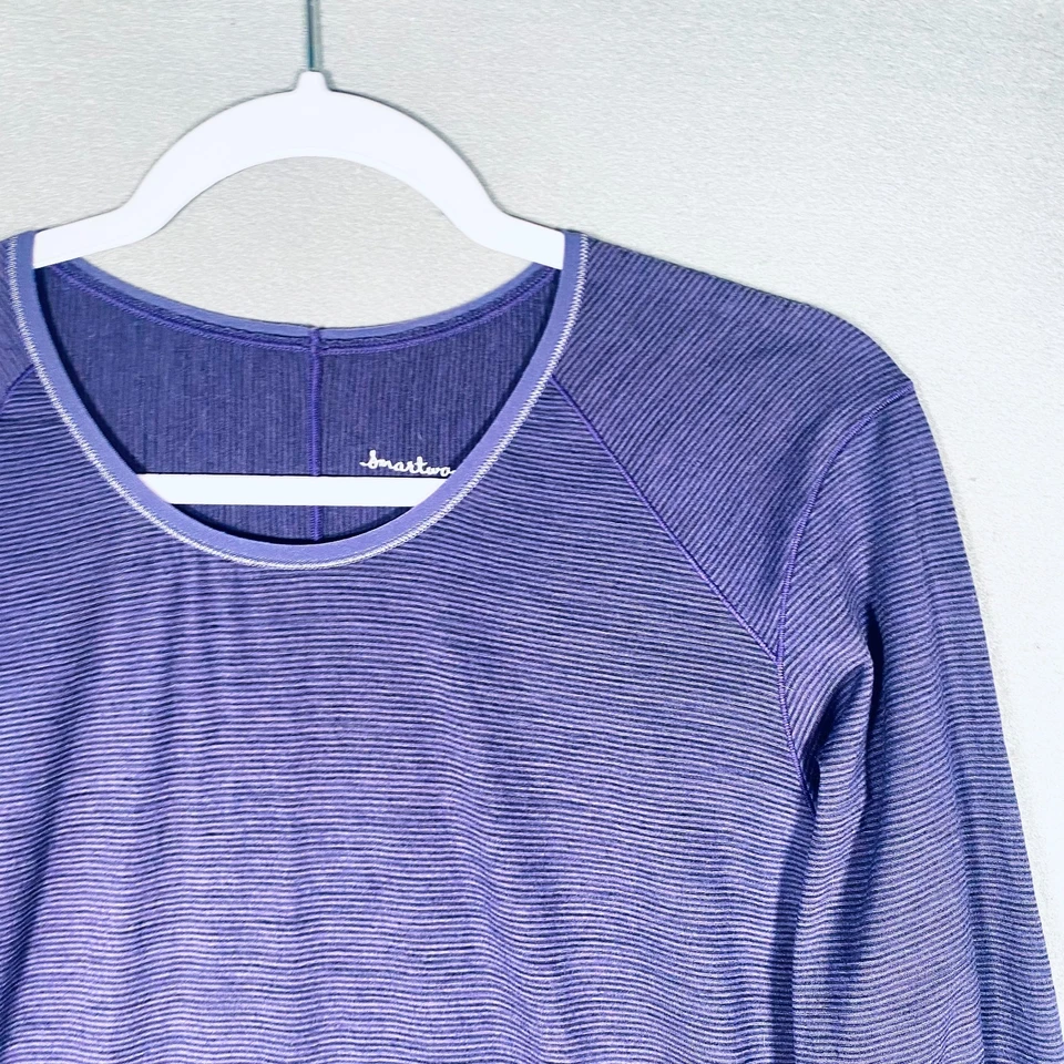 Smartwool Merino Wool Sweater Womens L Purple Knit Base Layer Running - Image 3 of 4