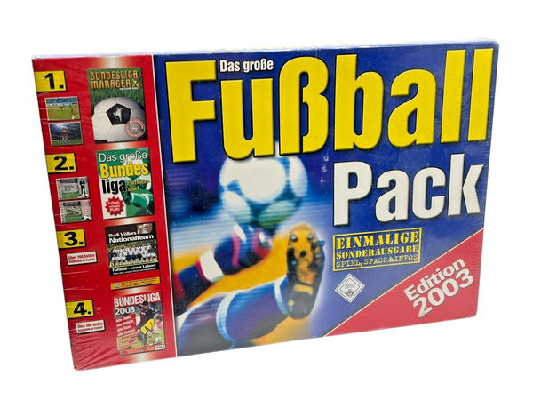 FußBall Pack Edition 2003 Sonderausgabe Bundesliga Manager Pc Big Box Neu Sealed-image